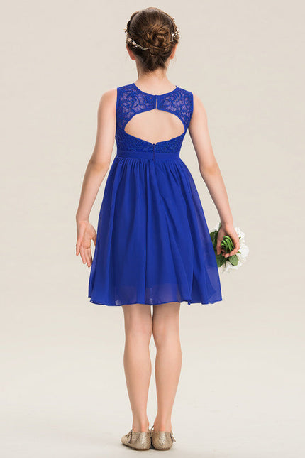 Robe Demoiselle D'Honneur Bleu Roi Fille - gallery 1