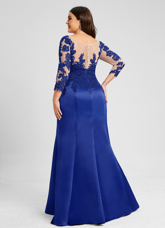 Robe Dentelle Robe Mi Longue Bleu Roi Robe En Dentelle Pour Femme