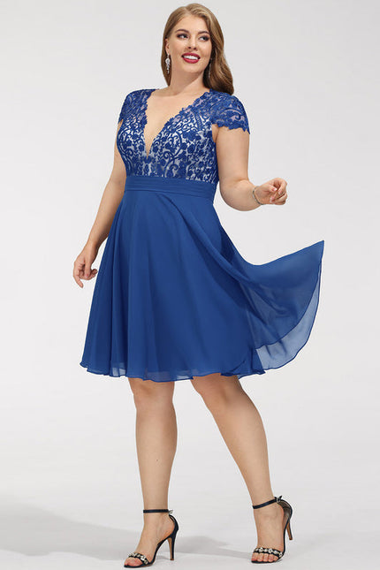 Robe Vintage Bleu Roi - gallery 5